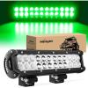 Nilight – NI06A-72W 12Inch 72W Spot Flood Combo Led Light Bar Off Road Lights Boat Lights Fog Light Driving Lights LED Work Light for Trucks, 2 Years Warranty, White(Green)