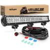 Nilight – ZH405 LED Light Bar 25Inch 162W Spot Flood Combo Led Off Road Lights with Wiring Harness Kit, 2 Years Warranty