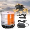 Nilight 18LED Magnetic Beacon Light Amber White Wireless Rotating Powered Emergency Hazard Warning Safety Flashing Rooftop Led Strobe Lights for Car Truck Snow Plows Forklift Trailer Security Vehicles(Amber White)