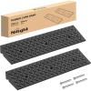 Nilight 2.8″ Rise Curb Ramps, Heavy Duty Rubber Driveway Threshold Shed Ramp for Sidewalk Cars Lawn Mower Wheelchairs Motorcycles, 3300lbs Load Capacity(3.6″ Rise)