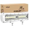 Nilight LED Light Bar 12Inch 300W Flood Spot Combo Triple Row Driving Lamp Roof Bumper Off Road Work Lights for Van Camper Wagon Car Pickup Golf Cart ATV UTV SUV Truck Boat 4×4(White Shell with White Light)