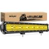 Nilight LED Light Bar 20Inch 420W Flood Spot Combo Triple Row Driving Lamp Roof Bumper Off Road LED Work Lights Pods for Van Camper Wagon Car Pickup Golf Cart ATV UTV SUV Truck Boat 4×4(Amber)