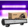 Nilight LED Light Bar 9Inch 54W 3600LM Spot Off Road Driving Lamp Super Bright Waterproof Fog Work Lighting for Trucks SUV ATV UTV Pick-up Boat Tractor 4×4 Van Camper(Purple)