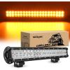 Nilight LED Light Bar 9Inch 54W 3600LM Spot Off Road Driving Lamp Super Bright Waterproof Fog Work Lighting for Trucks SUV ATV UTV Pick-up Boat Tractor 4×4 Van Camper(Amber)