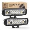 Nilight Led Light Bar 2PCS 18w Spot Driving Fog Light Led Pods Off Road Lights Boat Lights Driving Lights Led Work Light SUV Lamp(60W Led Pods 2Pcs White)