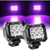 Nilight Led Pods 2Pcs 18W 1260LM Spot Off Road Lights Super Bright Driving Fog Boat Lamp Work Lighting Bar for Trucks Van Camper Wagon Car Pickup Golf Cart ATV UTV SUV Boat 4×4(Purple)
