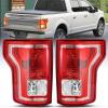 Nilight Taillight Assembly Compatible with 2015 2016 2017 Ford F150 F-150 Pickup Truck Taillight Rear Lamp Replacement OE Style Red Housing with Bulbs and Harness Passenger side(Pair of Driver and Passenger Side)