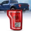 Nilight Taillight Assembly Compatible with 2015 2016 2017 Ford F150 F-150 Pickup Truck Taillight Rear Lamp Replacement OE Style Red Housing with Bulbs and Harness Passenger side(Driver Side)