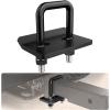 Nilight Trailer Hitch Tightener for 2 Inch Hitches Mount Anti Rattle Heavy Duty Steel with Rubber Cover Red U Bolt Matte Black Plate Electrophoresis Anti-Rust Triple Protective(Black)