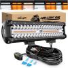 1PC Amber White 6 Modes Lights+ Wiring