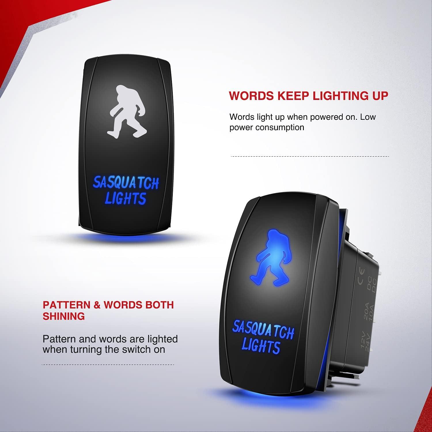 imageNilight 10013W NI WA 07 LED Light Bar Wiring Harness Kit SASQUATCH LIGHTS 12V 5Pin Rocker Laser On off Waterproof Switch Power Relay Blade Fuse2 Lead2 Years Warranty