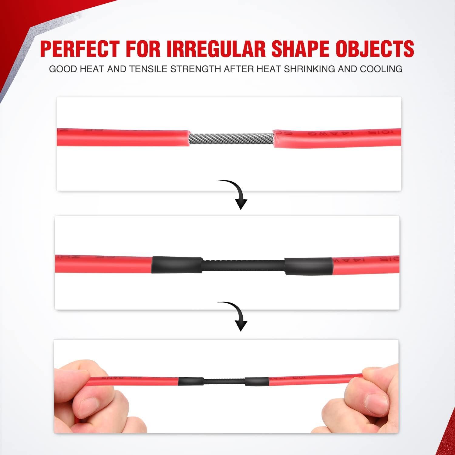 imageNilight 50005R Heat Shrink 21 Electric Insulation Tube Kit 45mm Flame Retardant Wrap Cable Sleeve 560pcs 5 Colors 12 Sizes with Storage Box2 Years Warranty650Pcs 31 Heat Shrink Tubing