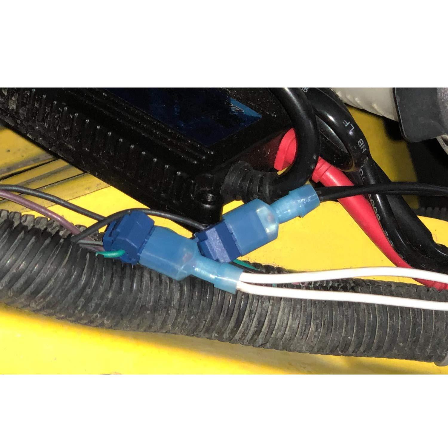 imageNilight 50036R Closed End Crimp Terminal 300 pcs 221616141210 Gauge Nylon Wire Connector Kit2 Years Warranty100Pcs Snap Wire Connector