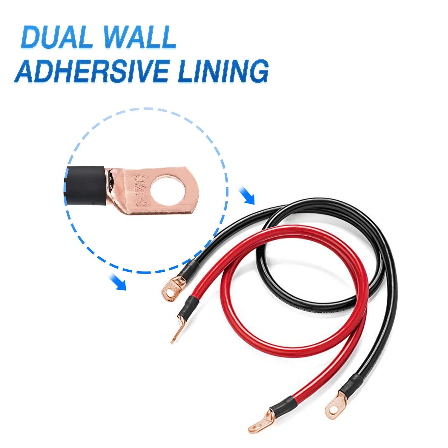 imageNilight 50036R Closed End Crimp Terminal 300 pcs 221616141210 Gauge Nylon Wire Connector Kit2 Years Warranty150PCS Copper Wire Lugs