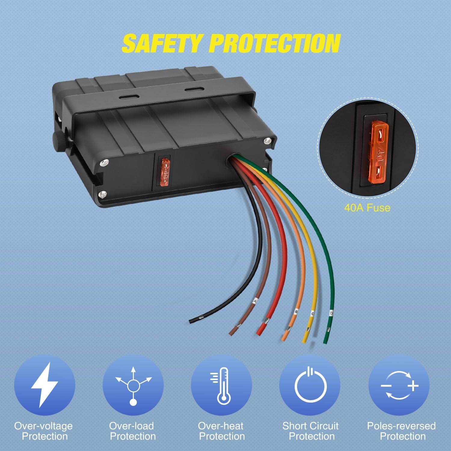 imageNilight 6 Gang Rocker Switch Box SPST Toggle Switch Panel 12V 24V 20A Switch Panel 60Amp Max for Automotive Cars Vehicles Boats RVs Campers SUVsBlue 4 Gang Switch Box