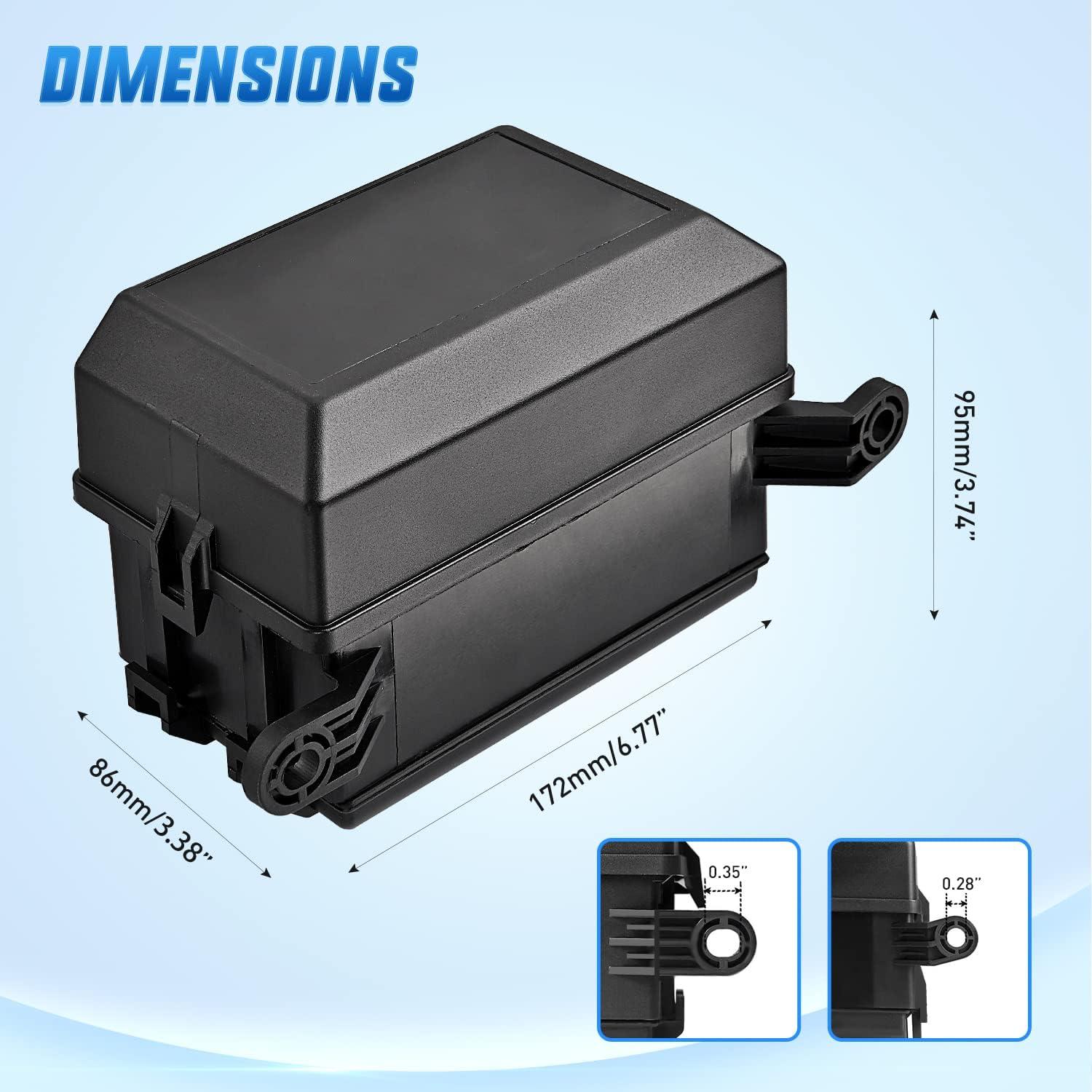 imageNilight 12V Fuse Relay Box 6 Relays 6 Slots ATC ATO Blade Fuse Holder 4Pin 5Pin Terminal 40A Relay Waterproof Block Kit Universal for Automotive Car Truck Camper Marine BoatFuse and Relay Block