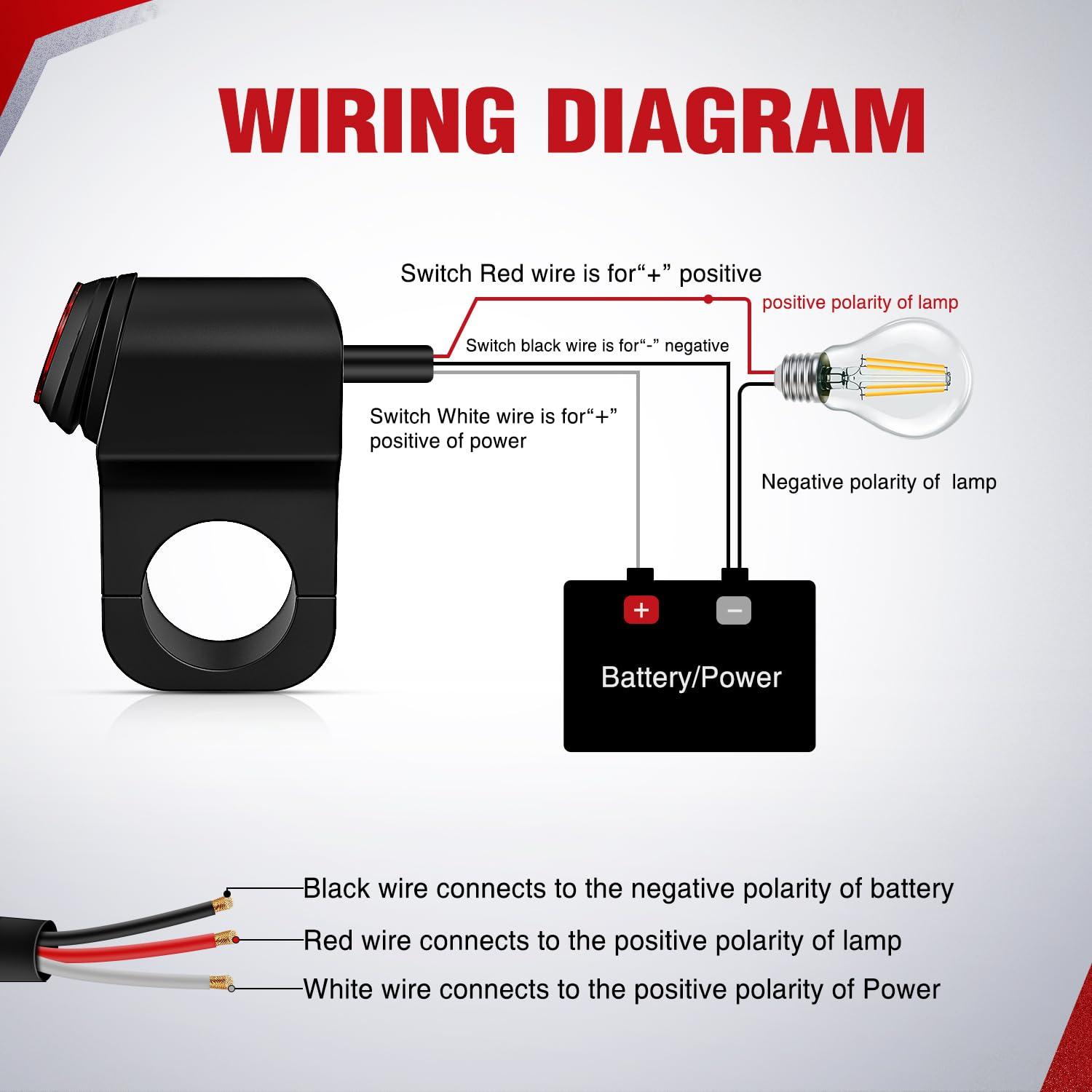 imageNilight 12V Motorcycle Fuse Box 20A Low Profile Terminal Block Holder wLED Indicator 4 Circuits Protection Battery Relay for Cars Motorcycles ATV UTV 12 Volt VehiclesMotorcycle Handlebar SwitchDual Control
