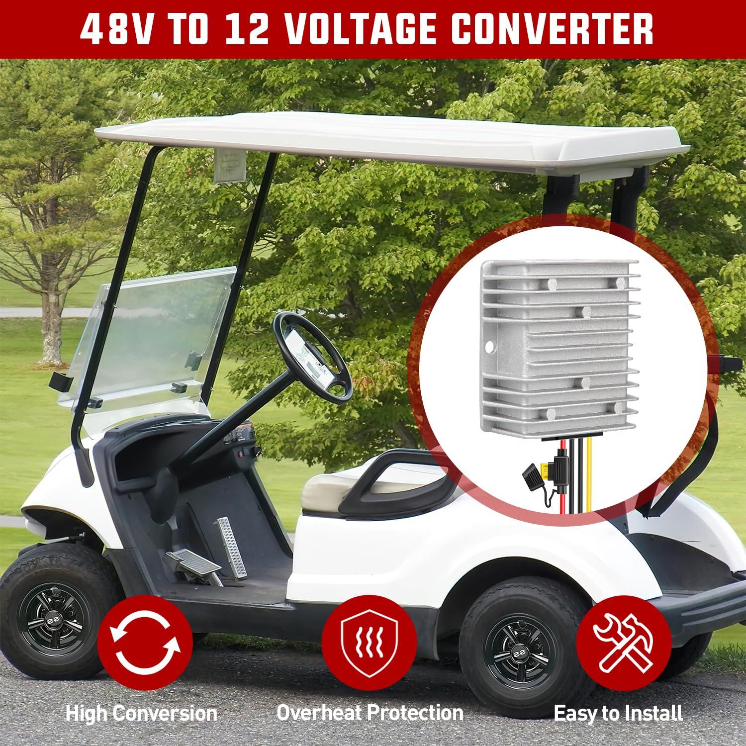 imageNilight 24V to 12V Voltage Converter 120W 10A Regulator Step Down to 12VDC Waterproof DC Convert Reducer Power Supply Transformer Module for Golf Cart Scooters Trucks48V to 12V 20A 240W
