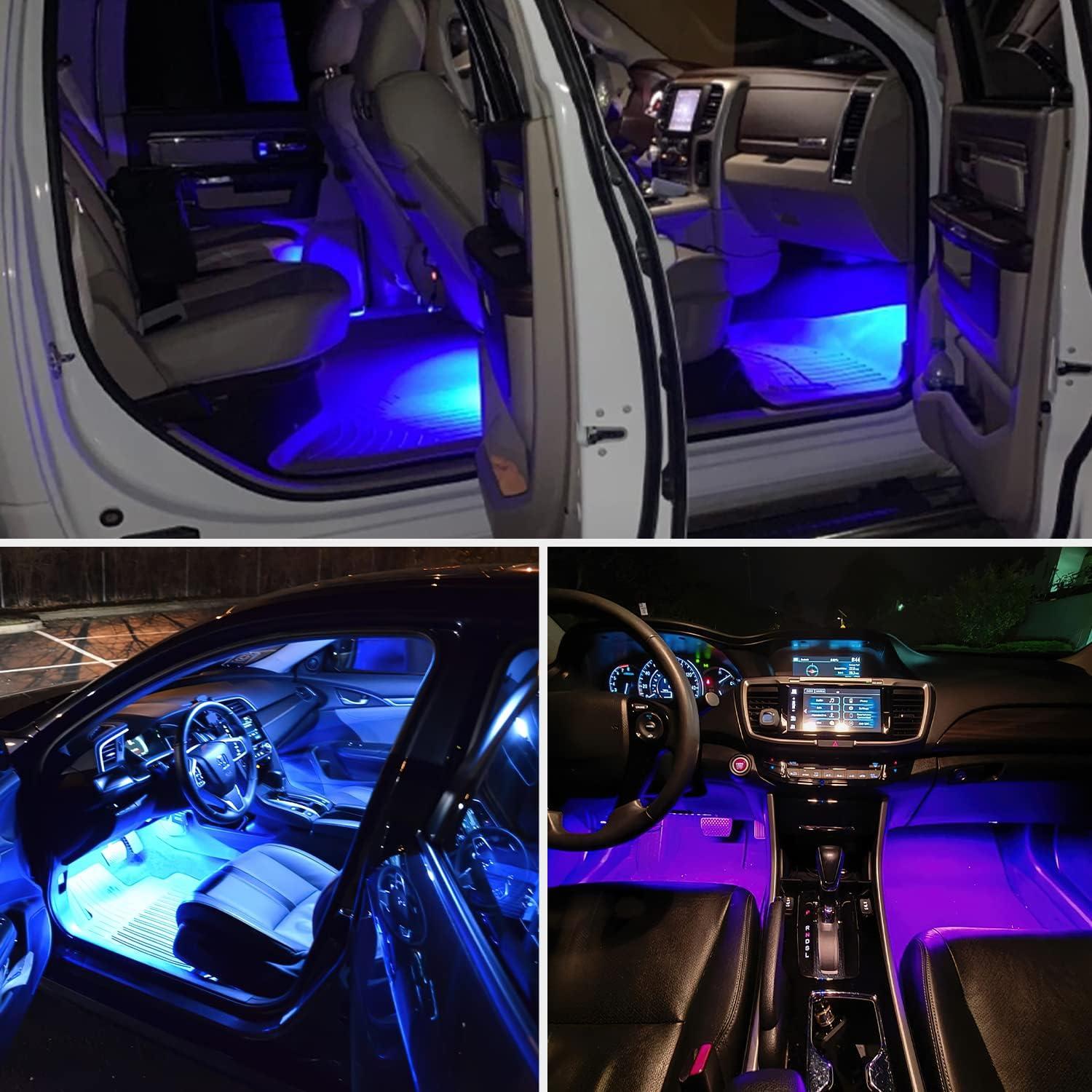 imageNilight 48 LEDs DC 5V Multicolor Music Car Strip Light Under Dash Lighting Kit with Sound Active Function and Wireless Remote Control 2 Years Warranty 4PCS USB Interior Lights4PCS USB Interior LightsAPP