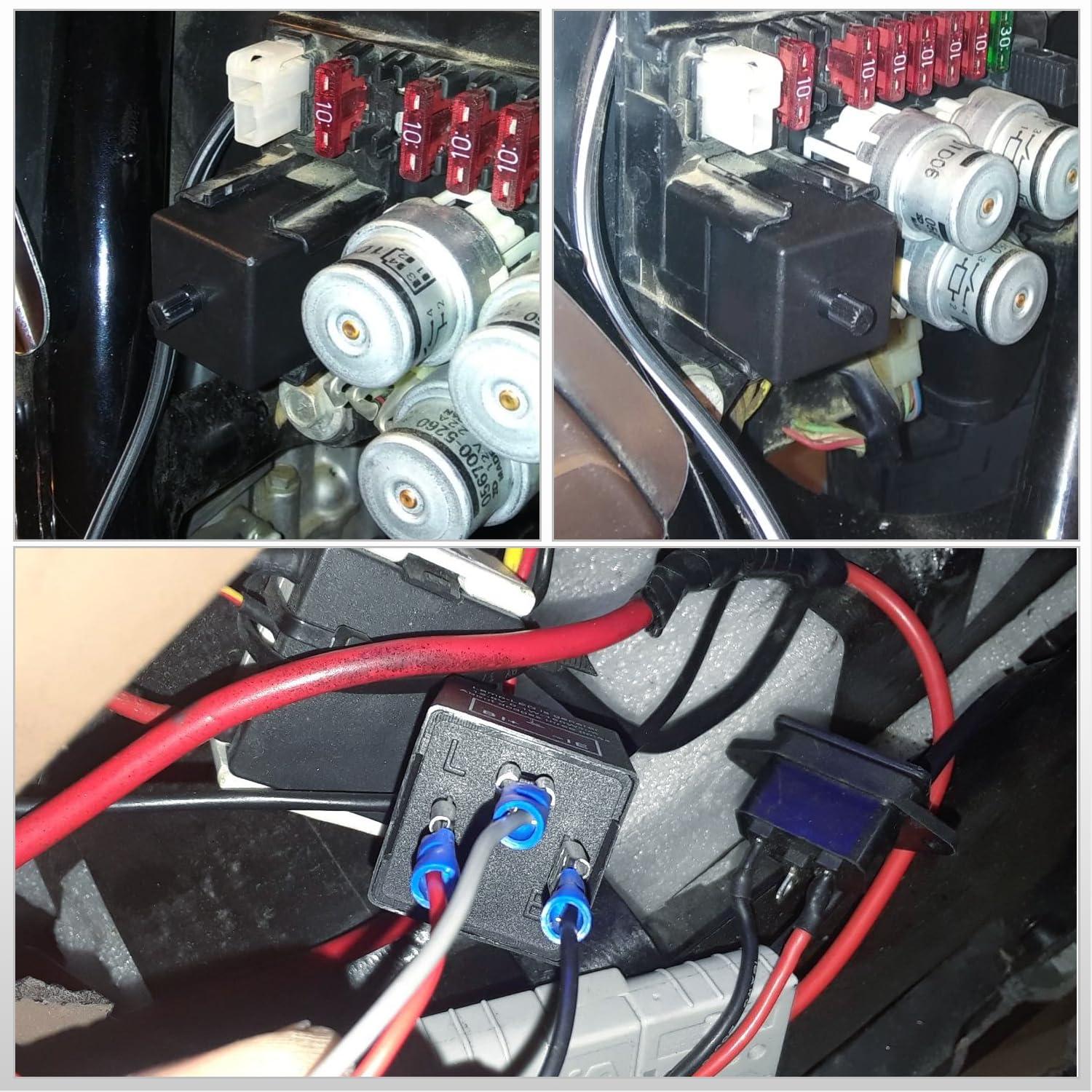 imageNilight 4PCS Flasher Relay Adjustable 2 Pin Electronic Blinker Relay 12V Fixes Motorcycle Turn Signal and Hazard Warn Hyper Blink Flash or No Flash for LED and Halogen Bulbs 2 Years Warranty4 Pin Blinker Relay