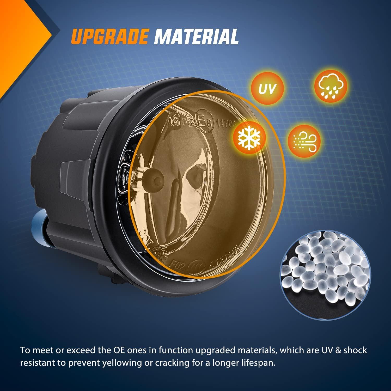 imageNilight Fog Light Compatible with 2007 2008 2009 2010 2011 2012 2013 2014 2015 2016 2017 2018 2019 Nissan Altima Versa Note Maxima Pathfinder Infiniti QX60 M35 M45 G37 JX35Black