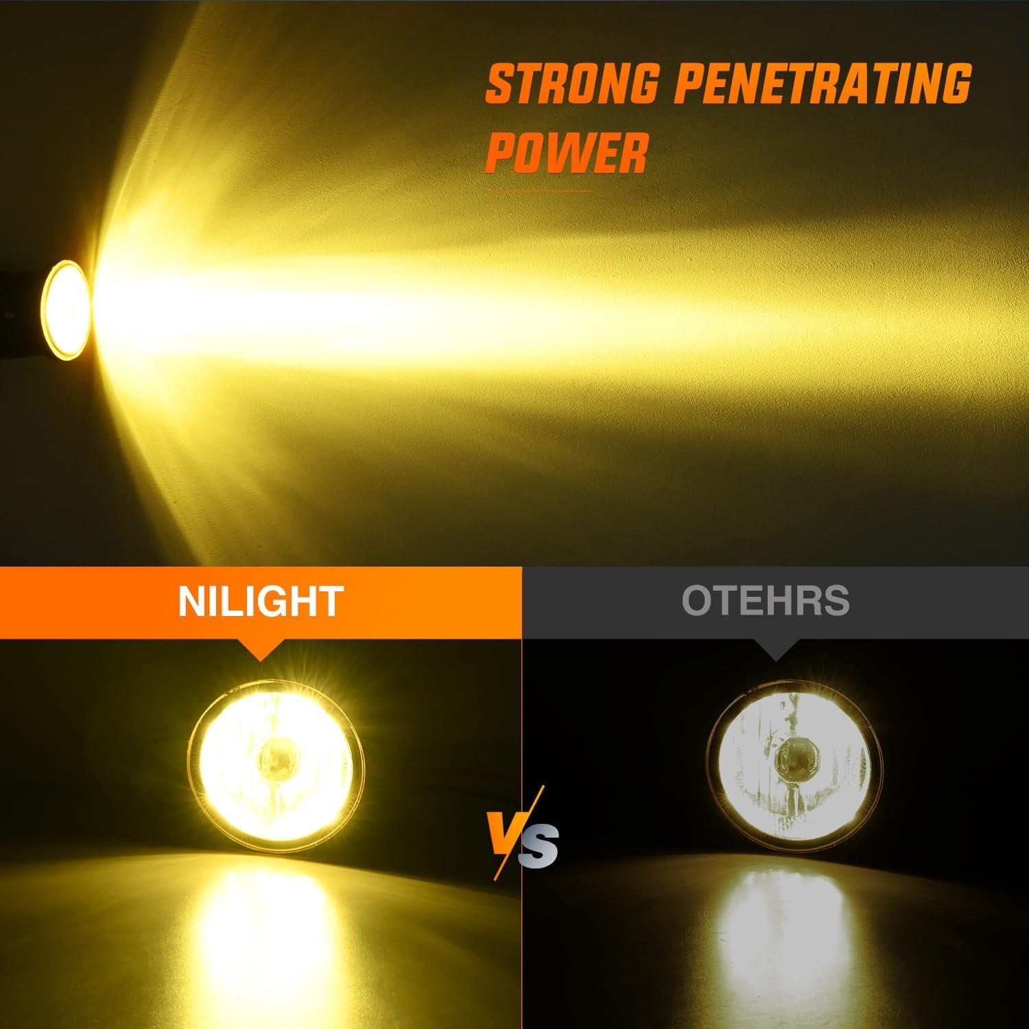 imageNilight Fog Light Compatible with 2007 2008 2009 2010 2011 2012 2013 2014 2015 2016 2017 2018 2019 Nissan Altima Versa Note Maxima Pathfinder Infiniti QX60 M35 M45 G37 JX3520002004 Nissan Amber