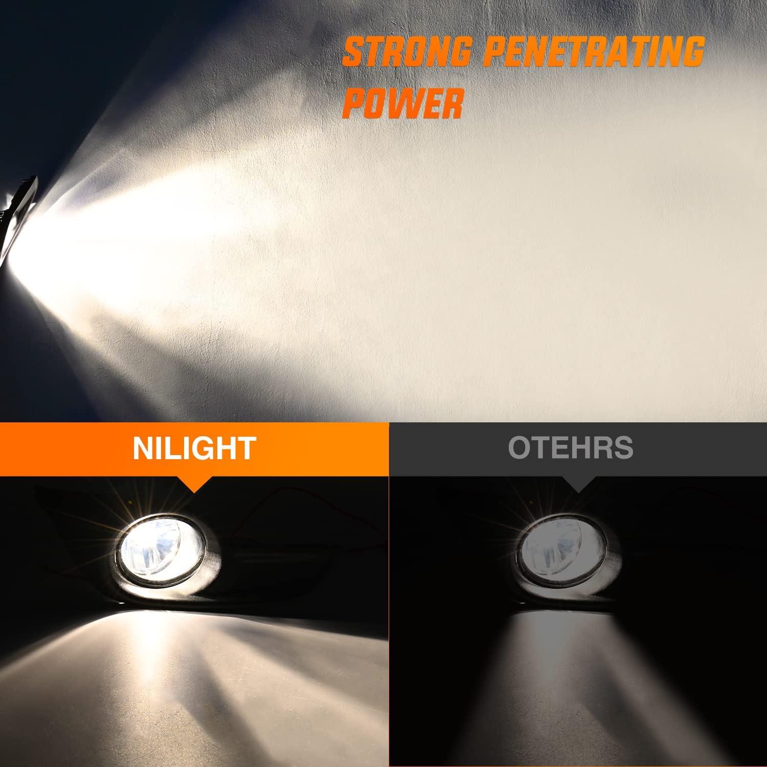 imageNilight Fog Light Compatible with 2007 2008 2009 2010 2011 2012 2013 2014 2015 2016 2017 2018 2019 Nissan Altima Versa Note Maxima Pathfinder Infiniti QX60 M35 M45 G37 JX3520132015 Nissan Altima