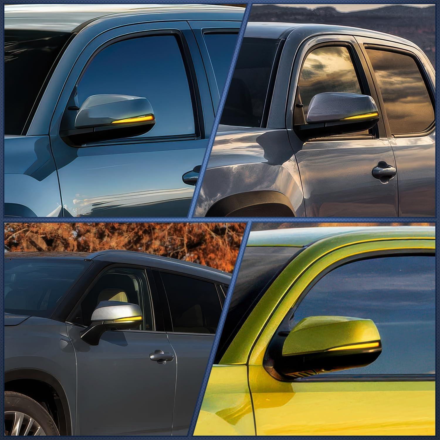 imageNilight Side Mirror Marker Light Switchback White Parking Amber Turn Signals Lights Smoked Lens Plug and Play Compatible With Ford F150 Raptor Expedition 20062008 Lincoln Mark LTToyota 20162022 Tacoma20192022 RAV420202022 Highlander