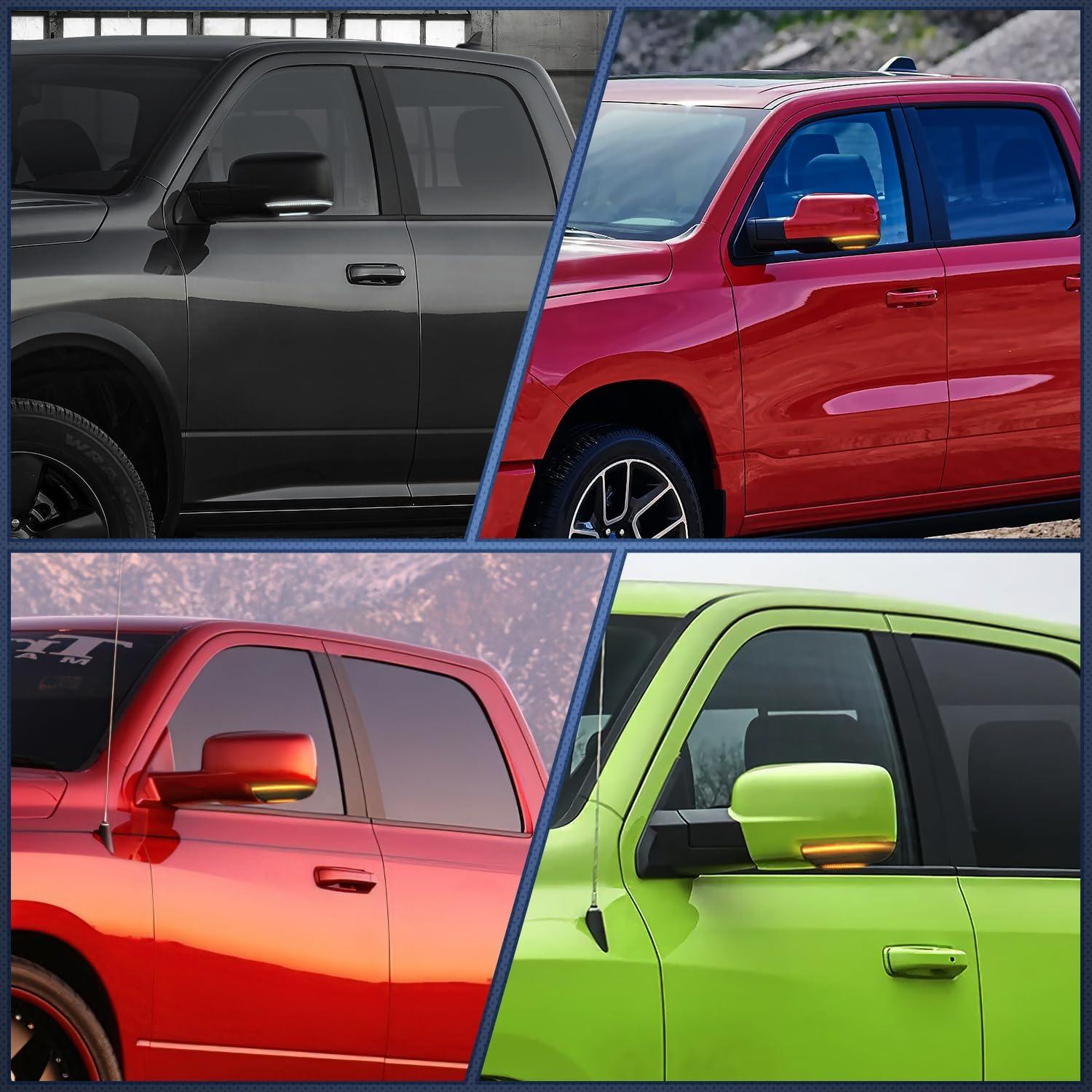 imageNilight Side Mirror Marker Light Switchback White Parking Amber Turn Signals Lights Smoked Lens Plug and Play Compatible With Ford F150 Raptor Expedition 20062008 Lincoln Mark LTDodge Ram 20092022