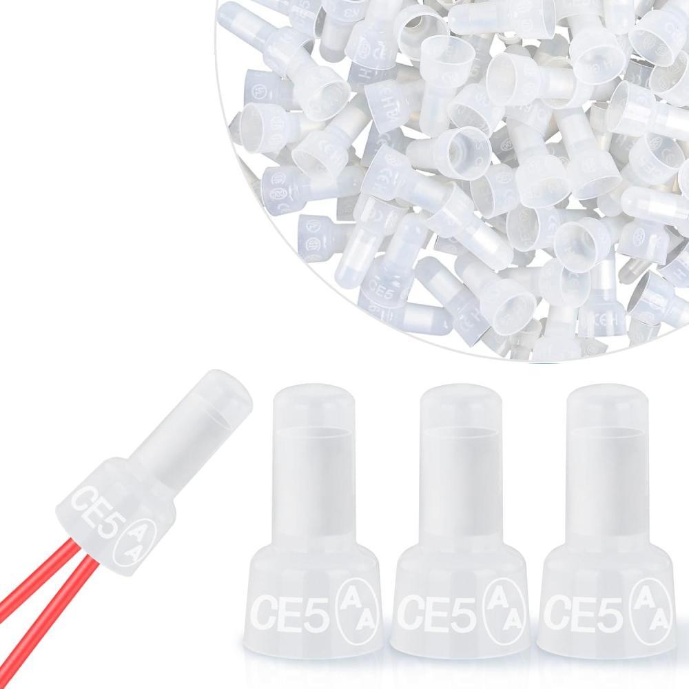 imageNilight 50036R Closed End Crimp Terminal 300 pcs 221616141210 Gauge Nylon Wire Connector Kit2 Years Warranty300PCS 1210 Terminals