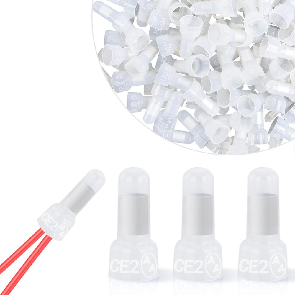 imageNilight 50036R Closed End Crimp Terminal 300 pcs 221616141210 Gauge Nylon Wire Connector Kit2 Years Warranty300PCS 1614 Terminals