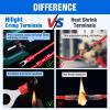 Nilight – 50027R 250 PCS Heat Shrink Spade Connectors Quick Disconnect Wire Connectors Electrical Spade Terminals Heat Shrink Fully Insulated Male and Female Wire Spade Connectors,2 Years Warranty(540PCS Mixed Crimp Terminals)