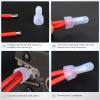 Nilight – 50036R Closed End Crimp Terminal 300 pcs 22-16/16-14/12-10 Gauge Nylon Wire Connector Kit,2 Years Warranty(300PCS 16-14# Terminals)