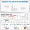 Nilight – 50036R Closed End Crimp Terminal 300 pcs 22-16/16-14/12-10 Gauge Nylon Wire Connector Kit,2 Years Warranty(300PCS 22-16# Terminals)