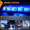 Nilight 12 Inch Roof Top Strobe Lights 48LED Hazard Light Emergency Safety Warning LED Flashing Bar Magnetic Mount 12V 24V Cars Trucks Tractors Snow Plows Construction Vehicles(Blue)