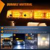Nilight 12 Inch Roof Top Strobe Lights 48LED Hazard Light Emergency Safety Warning LED Flashing Bar Magnetic Mount 12V 24V Cars Trucks Tractors Snow Plows Construction Vehicles(Amber 2Pcs)