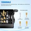 Nilight 12V Fuse Relay Box 6 Relays 6 Slots ATC ATO Blade Fuse Holder 4Pin 5Pin Terminal 40A Relay Waterproof Block Kit Universal for Automotive Car Truck Camper Marine Boat(Fuse and Relay Block)