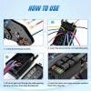 Nilight 12V Fuse Relay Box 6 Relays 6 Slots ATC ATO Blade Fuse Holder 4Pin 5Pin Terminal 40A Relay Waterproof Block Kit Universal for Automotive Car Truck Camper Marine Boat(Fuse and Relay Block)