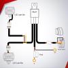 Nilight 16AWG Wiring Harness Kit 2 Leads Specially Customized for 6 Modes Amber White Strobe Light Bar Off Road LED Work Light 12V On Off Switch Remember and Reset Function, 2 Years Warranty, Black(2 Leads-5PIN Switch–Wiring Harness)