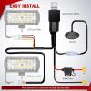 Nilight 16AWG Wiring Harness Kit 2 Leads Specially Customized for 6 Modes Amber White Strobe Light Bar Off Road LED Work Light 12V On Off Switch Remember and Reset Function, 2 Years Warranty, Black(2 Leads-Wiring Harness)