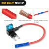 Nilight 24 Pcs 12V Car Add-a-Circuit Fuse Tap Holder Standard Mini Micro2 and Low Profile Fuses Taps 4 Types ATO ATC ATM APM for Cars Trucks Boats(10Pcs Mini)
