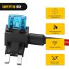 Nilight 24 Pcs 12V Car Add-a-Circuit Fuse Tap Holder Standard Mini Micro2 and Low Profile Fuses Taps 4 Types ATO ATC ATM APM for Cars Trucks Boats(10Pcs Mini)