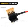 Nilight 24 Pcs 12V Car Add-a-Circuit Fuse Tap Holder Standard Mini Micro2 and Low Profile Fuses Taps 4 Types ATO ATC ATM APM for Cars Trucks Boats(Multicolor)