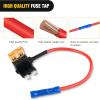 Nilight 24 Pcs 12V Car Add-a-Circuit Fuse Tap Holder Standard Mini Micro2 and Low Profile Fuses Taps 4 Types ATO ATC ATM APM for Cars Trucks Boats(Multicolor)