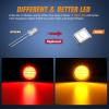 Nilight 2.5Inch Round Marker Light 4PCS Red 13LED Clearance Lights Flush Mount with Plug Grommet Pigtail Hardwired DOT Compliant for 12V Truck Trailer Tractor Buses Vans Boat(Red+Amber 8cs)