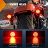 Nilight 2PCS Trailer Tail Light Kit 40 LED Running Brake Turn Signals Reverse lights Waterproof for 10-30V Truck RV UTV Camper Van Boat(Clear turn signal light)