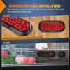 Nilight 2PCS Trailer Tail Light Kit 40 LED Running Brake Turn Signals Reverse lights Waterproof for 10-30V Truck RV UTV Camper Van Boat(Red 24LED Lights Screws 2Pcs)