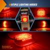 Nilight 2PCS Trailer Tail Light Kit 40 LED Running Brake Turn Signals Reverse lights Waterproof for 10-30V Truck RV UTV Camper Van Boat(Red Lens taillight)