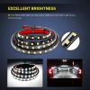 Nilight 4Pcs Car Underglow Neon Accent Strip Lights 252 LEDs RGB 8 Color Sound Active Function Music Mode with Wireless Remote Control Underbody Light Strips for Cars Van SUV Truck(Truck Bed Light Strip)