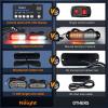 Nilight 8PCS LED Strobe lights 12V Sync Feature Amber White 12 24LED Emergency Hazard Warning Lights with Controller for Cars Trucks RVs Campers, 2 Years Warranty(Red/White Lights w/Controller 8Pcs)